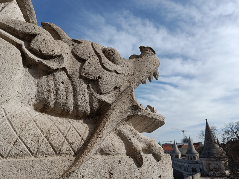 An ornament at the Fisherman`s Bastion