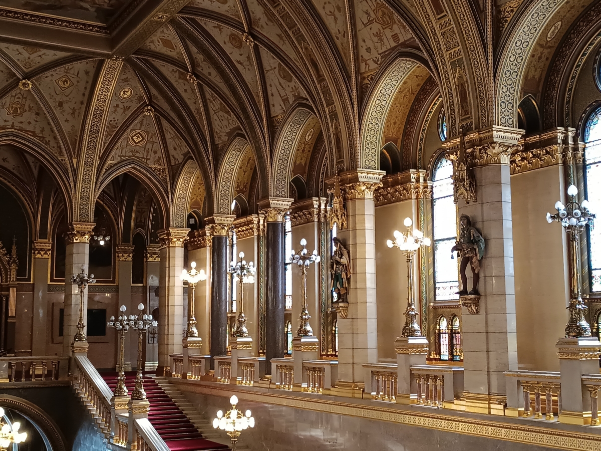 Inside the parliament`s main foyer
