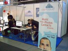 ownCloud community booth at LinuxTag 2012